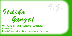 ildiko gangel business card